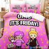 3D Lankybox Bettwäschesets Bettbezug-Set mit Kissenbezug Einzelbett Doppelbett Queen-Size King-Size Bettwäsche