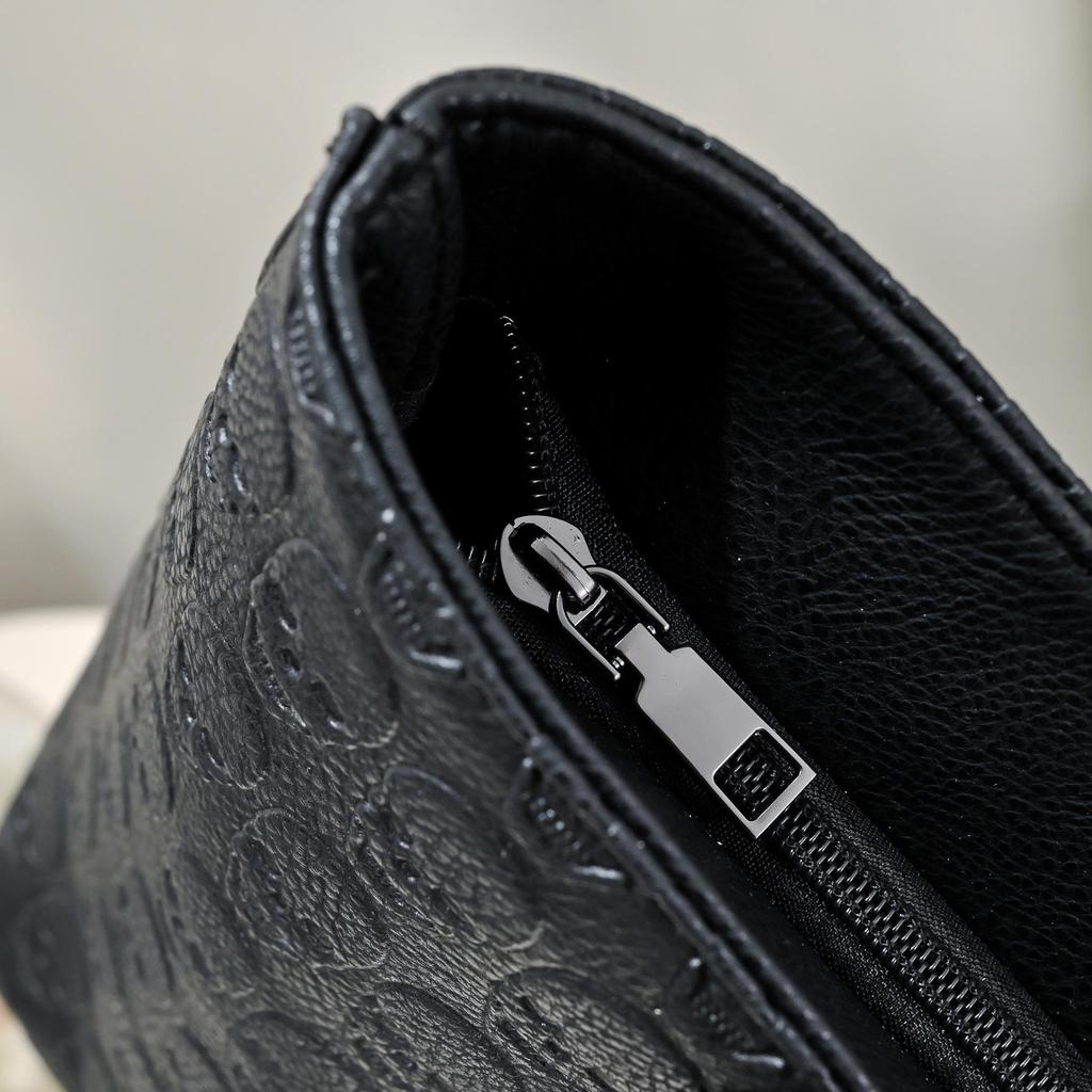 Jierotyx Vintage-Halloween-Totenkopf-Tragetasche für Damen, großes Fassungsvermögen, Umhängetasche, Geldbörse mit Geldbörse, trendige Handtasche aus Kunstleder