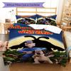 Wallace & Gromit Bedding Quilt Set Quilt Cover Pillowcase Home Decoration Birthday Gift (1 * duvet cover + 2 * pillowcase, without core)