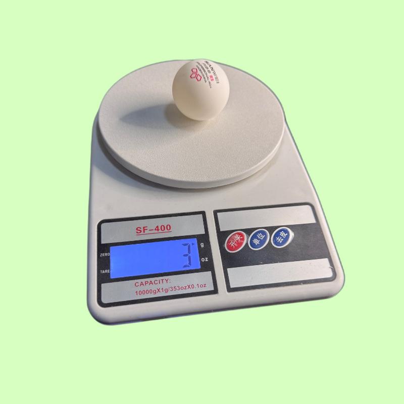 Palline da Ping Pong SANWEI RS 3 Stelle Cucite, Materiale ABS 40+, Alta Elasticità e Resistenti per Allenamento