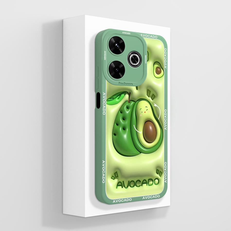 

For Poco M6 4G Phone Case Cute Panda Back Cover For Poco M 6 Funda Soft Liquid Silicone Upgrade Camera Protection Bumper Coque Poco M6 (4G)