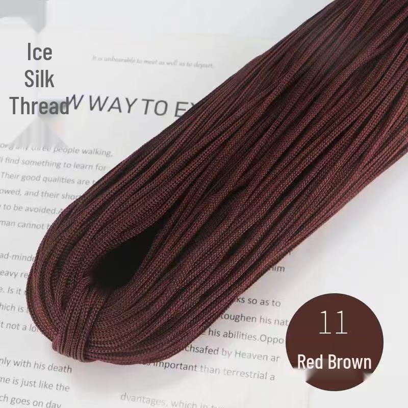 Lightweight Thick Ice Silk Yarn Hand-Knitted Hat & Large Bundle for Spring/Summer Crochet