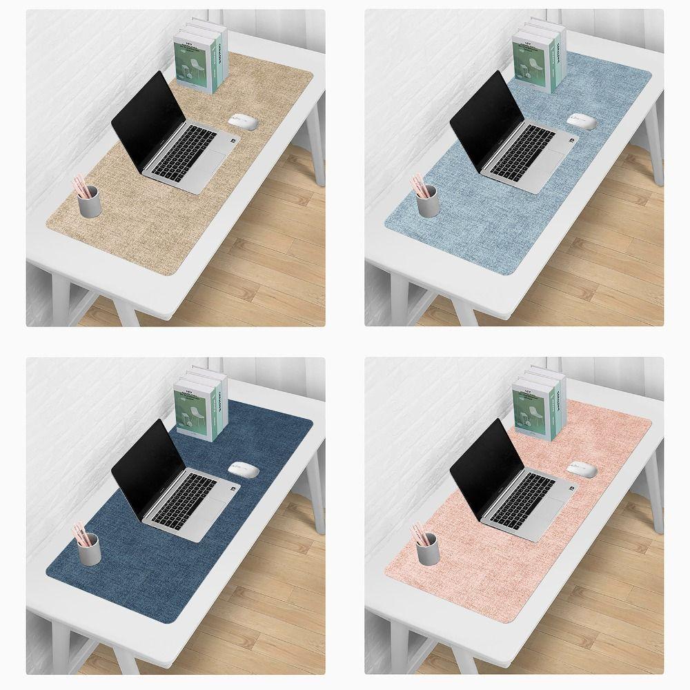 Extra Large Mouse Mat Leather Keyboard Mice Mat Durable Table Mat Home Office