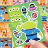8/16Sheets   Puzzle Stickers Game Make a Face DIY Assemble Jigsaw Toys Theme Party Decoration Decals Gifts