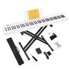 KIMFBAY 88-Key Portable Digital Piano with Stand, Lightweight, Slim Design, Pedal Included, Perfect for Kids and Beginners, MIDI Compatible, Built-in