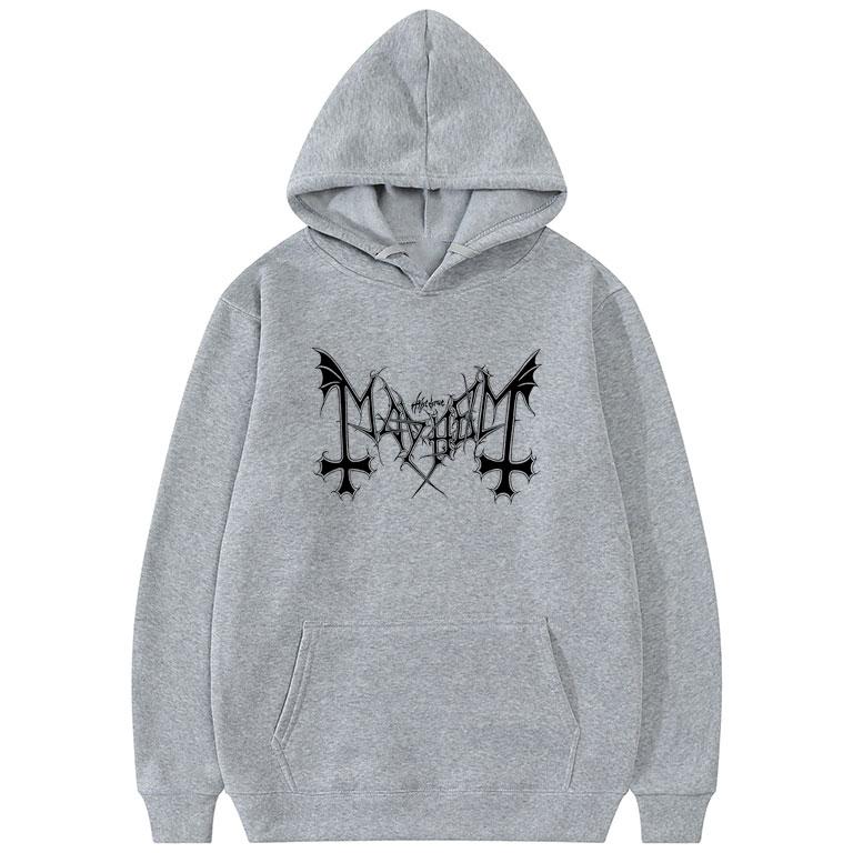 Mayhem Deathcrush Hoodie Music Rock Band Print Streetwear Unisex Women Hip Hop Fashion Sweatshirts Oversized Hoodie Male Tracksuits