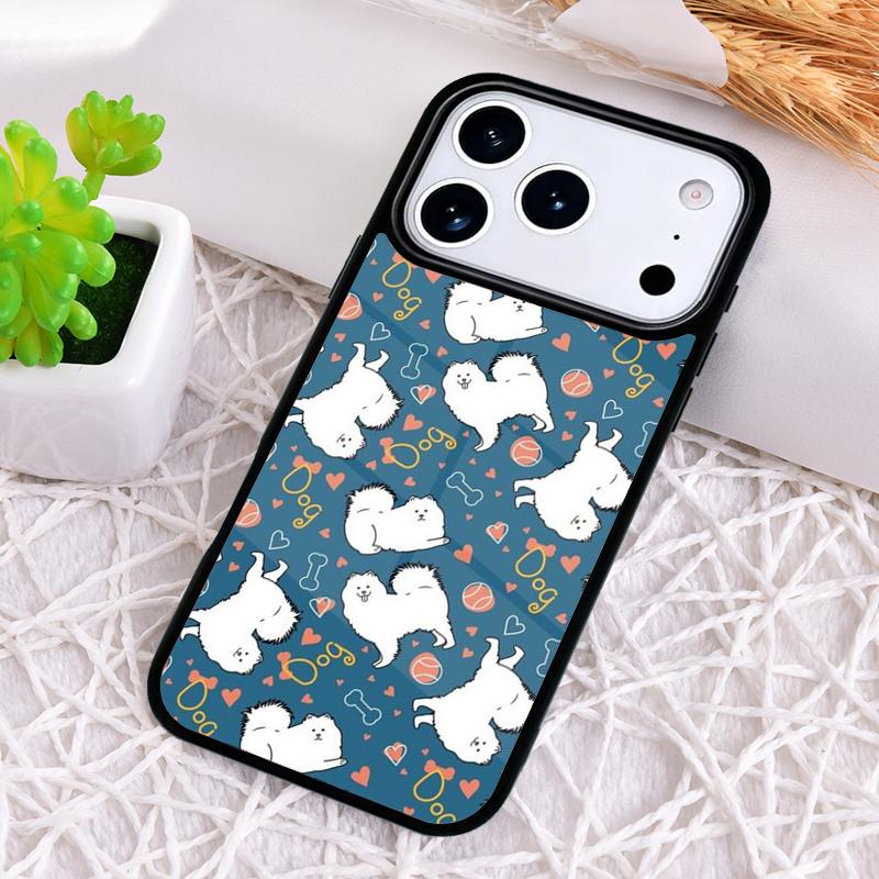 Samoyed Puppy Shockproof Phone Case for iPhone 17 Air 16e 15 11 12 14 13 Pro Max Cover Coque