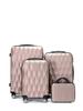 ABS Universal Wheel Trolley Case Set: 12/20/24/28 inch Carry-On Suitcases (4 Pieces)
