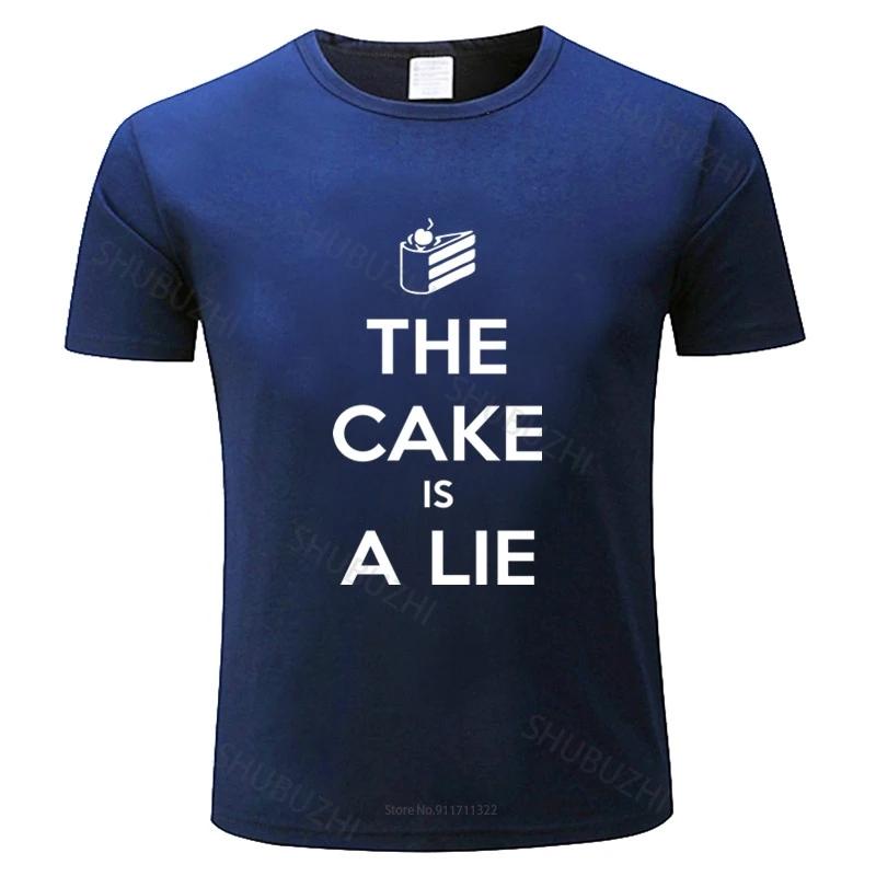 Unisexs Short Sleeve T Shirt The Cake Is A Lie Tshirt New Printed Portal T Shirt Unisex Fashion Teeshirt Male Summer Tops