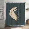 Narnia Lion and Sword Shower Curtain Bathroom Decor with Grommet, Machine Washable Fantasy Theme Shower Curtain