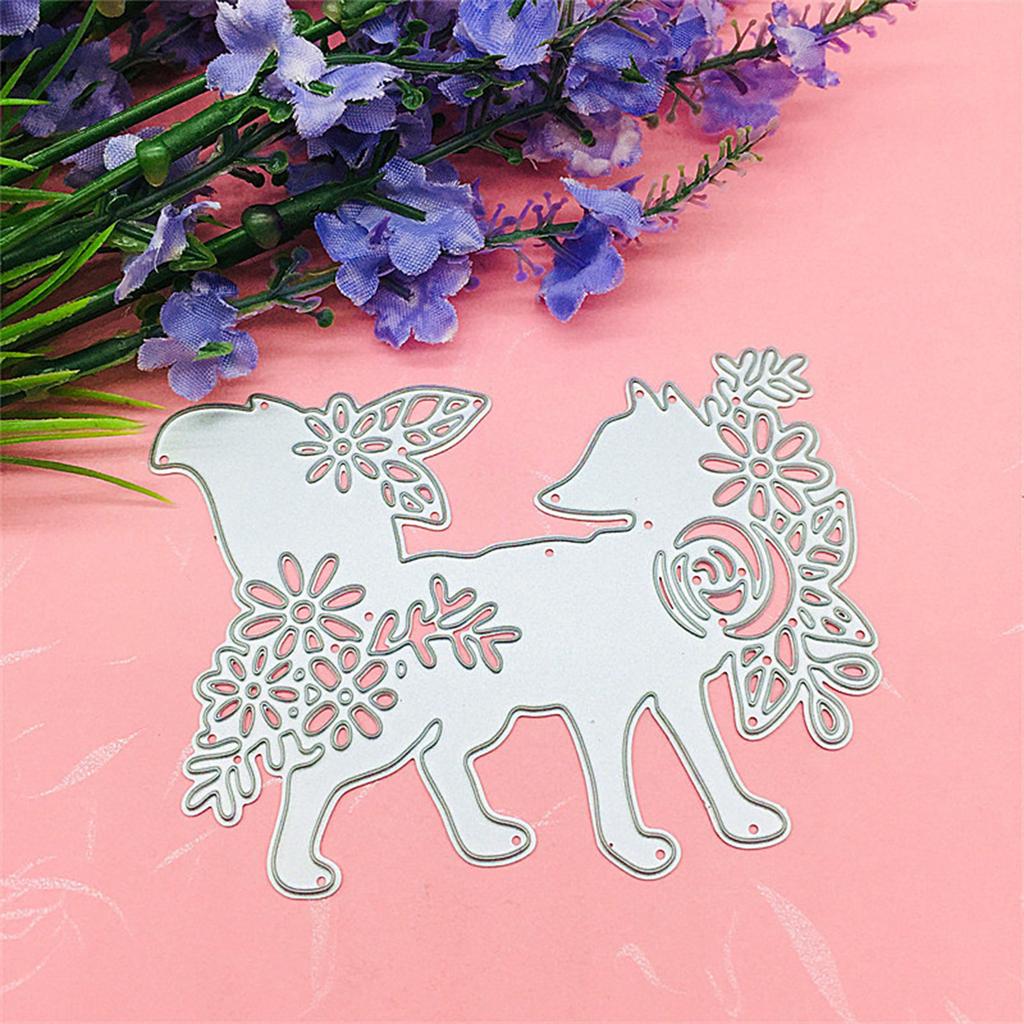 Flower Foxes Metal Cutting Dies DIY Stamp Embossing Scrapbooking Decoration
