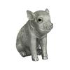 Ubia Sitting Silver Pig X X Cm Doll Figurine Ornament Animal Garden Decor Pig (Small) 10.3 4.6 8.5 H13063-B-13