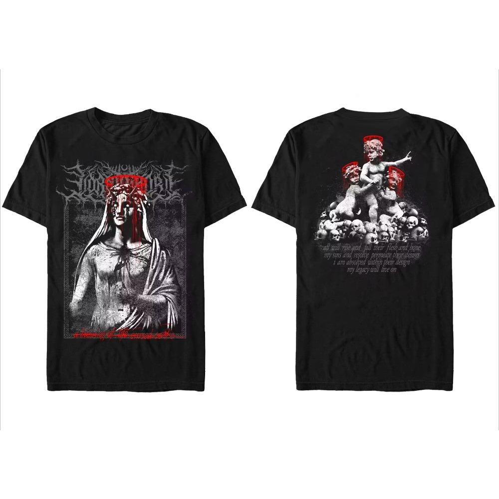 Lorna Shore Angels T-Shirt Peripheral Pattern Printing Summer Luxury Brand Men's and Women's T-Shirts Short Sleeves Tops