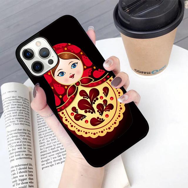 Babushka Matryoshka Red Russian Doll Phone Case Cover For iPhone 17 Air 16 15 14 Plus Apple 11 12 13 Pro Max Coque