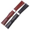 Watchband 18mm - 24mm Genuine Leather Watch Band Strap Brown Black High Quality Watchbands Bracelet Clasp Accessories
