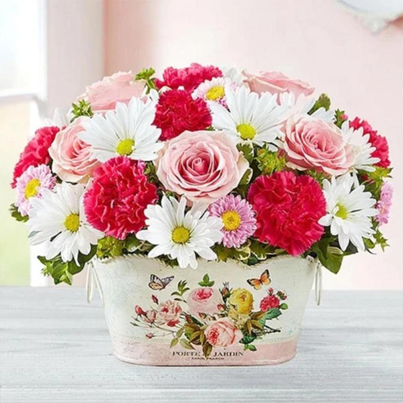 Diamond Painting Flower Full Drill Square/Round Diamond Embroidery Mosaic Picture Of Rhinestones Wall Art Handmade Gift