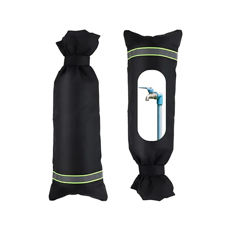 Winter Waterproof Outdoor Garden Tap Cover Frostproof Oxford Cloth Tap Protector Warm Reflective Tap Freeze Cover