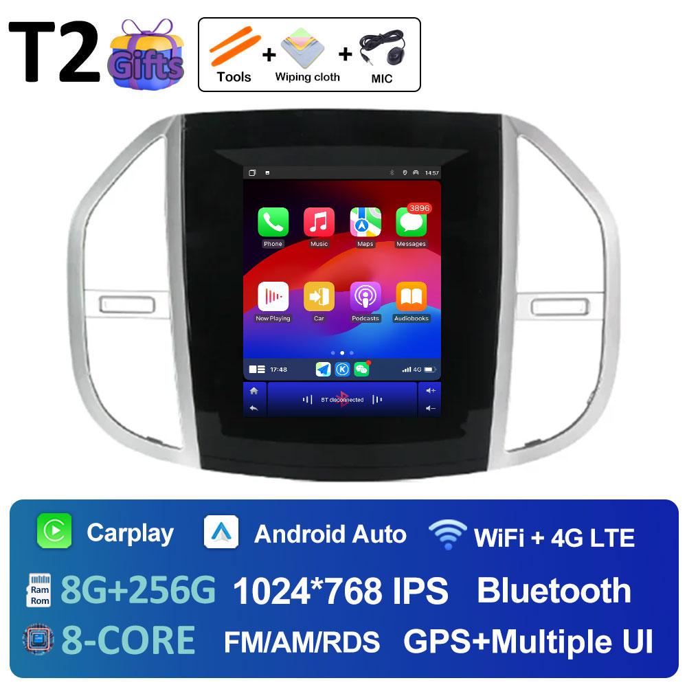 Android 14 Multimedia Video Radio Player For Mercedes Benz Vito 3 2014 2015 2016 2017 2018 2019 2020 Built-in GPS WiFi Rear View