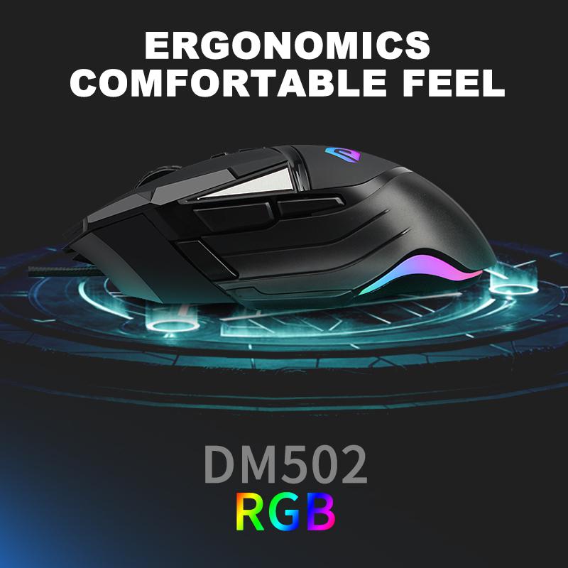 Buy Adjustable Dm502 Wired Gaming Mouse Csgo/lol/cf Programming Mouse ...