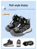 Babudou Kids' Fleece-Lined High-Top Sneakers - Winter Boys' Warm Cotton Shoes 2025