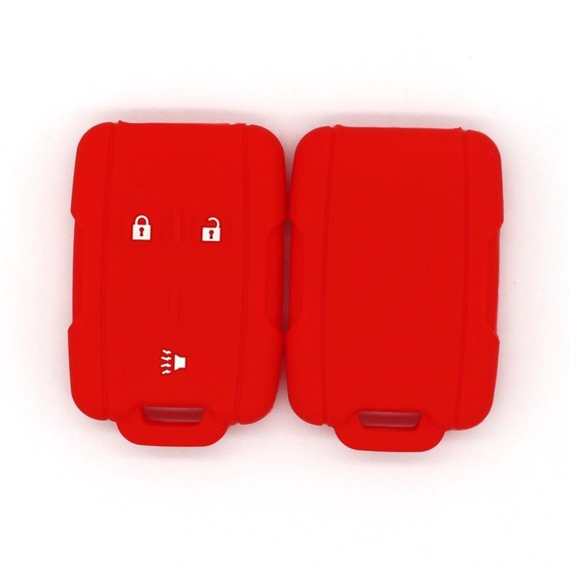 

Silicone key cover, suitable for Chevrolet GMC s new 3-button silicone key box, high-quality shockproof key cover красный