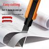 Rubber Grip Utility Knife, 18mm Durable Blade for Paper and Wallpaper Cutting