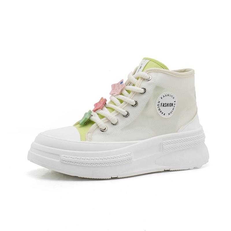 

Fashi Women s Hightop Canvas Skateboard Shoes Girls Students Sports Running Sneakers Walking Hiking Travel Footwear 40