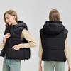 New Winter Hooded Vest Versatile Fashion Skinny Cotton Shoulder Cut Loose Ladies Cotton Vest