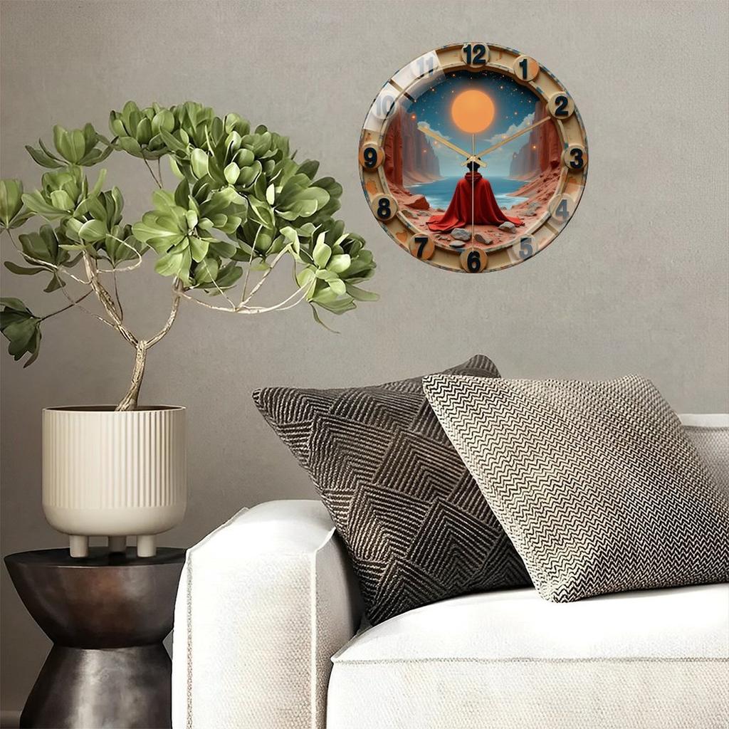 30x30cm Round Wall Clock that is a Discreet Yet Important Part of Daily Life