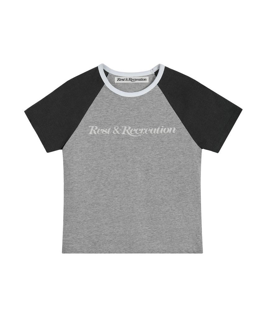 REST&RECREATION Raglan Half Sleeve Top - Gray