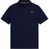 Breathable Sports Casual Solid Color Embroidered Logo Short Sleeve Business Polo Shirt Men Polo Shirts Dark-Night-Blue Black K0E52PD20