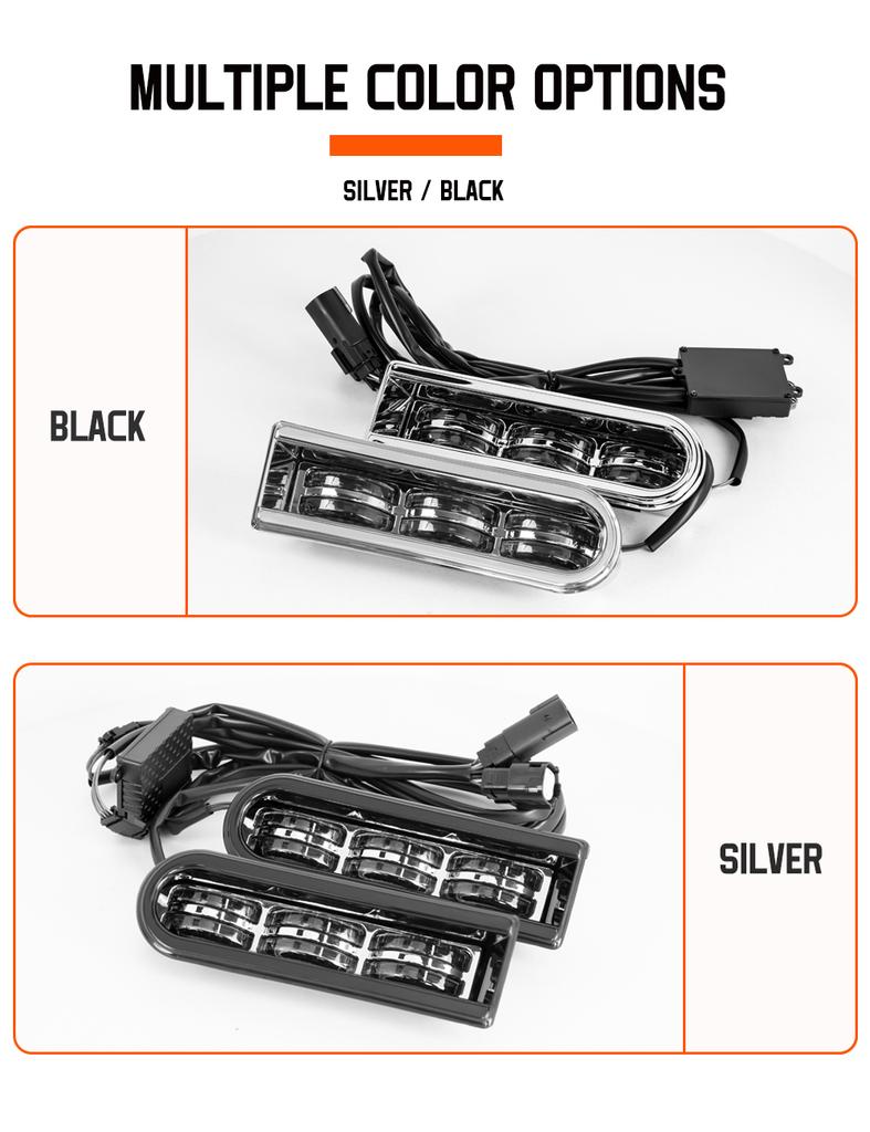 Rear Fender Saddlebag Side Light Auxiliary LED Run Brake Turn Lamp Lights for Harley Road King Ultra Limited Electra Glide 14-22