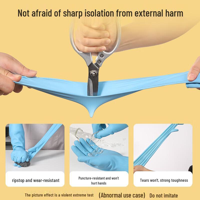 MARYYA Durable Latex Household Cleaning Gloves