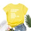 Cotton T-Shirt Short Sleeve Round Neck Women 2d Print Tops