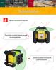 Creator Laser Level with Red and Green Light - Fully Automatic Electronic, Vertical and Horizontal Measurement, Shockproof Design