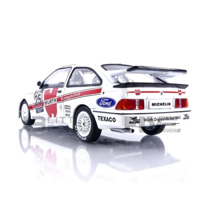 Voiture Miniature de Collection - SOLIDO 1/18 - FORD Sierra RS500 - Blanc - Nurburgring DTM 1988