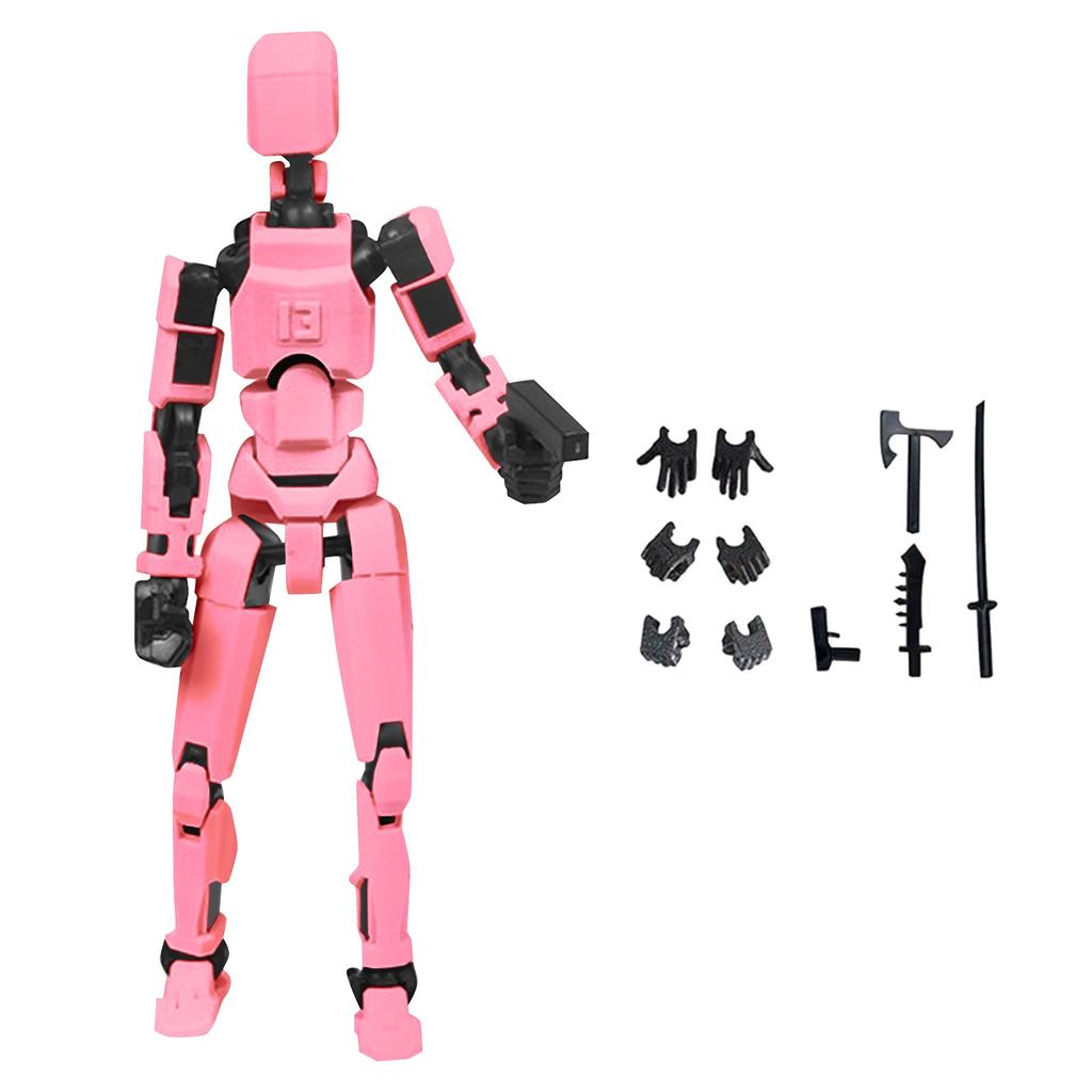 Doll 13-joint Movable 3D Printed Doll Toy 3rd Generation Dummy Doll DIY Full Body Decompression
