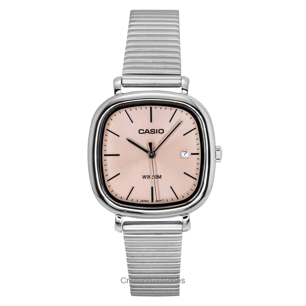 

Casio Standard Analog Stainless Steel Salmon Dial Quartz LTP-B166D-4AV Women s Watch лососевий