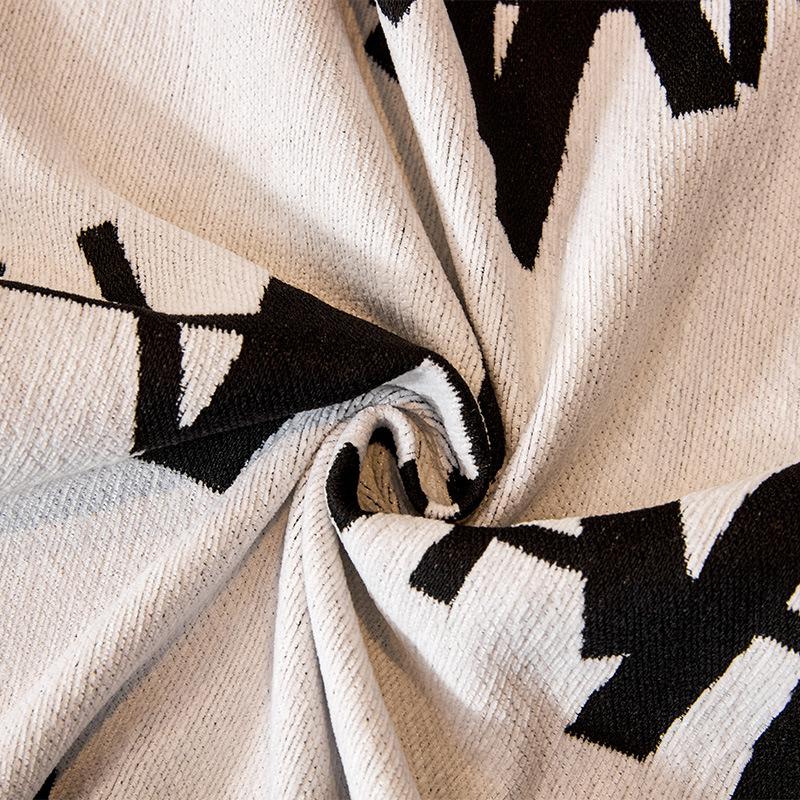 Ins Style Line Printed Sofa Cloth Towel Luxury All-Season Sofa Covers for Living Room Comfortable Anti Dirt Armchair Protector