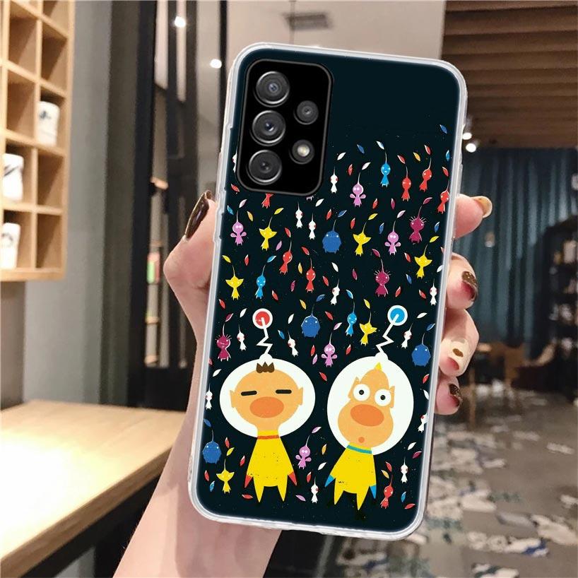 Game P-PikminS 4 Soft Phone Case For Samsung Galaxy A52 A42 A32 A22 A12 A02S A51 A50 A41 A31 A21S A71 A40 A30S A20E A10S A70