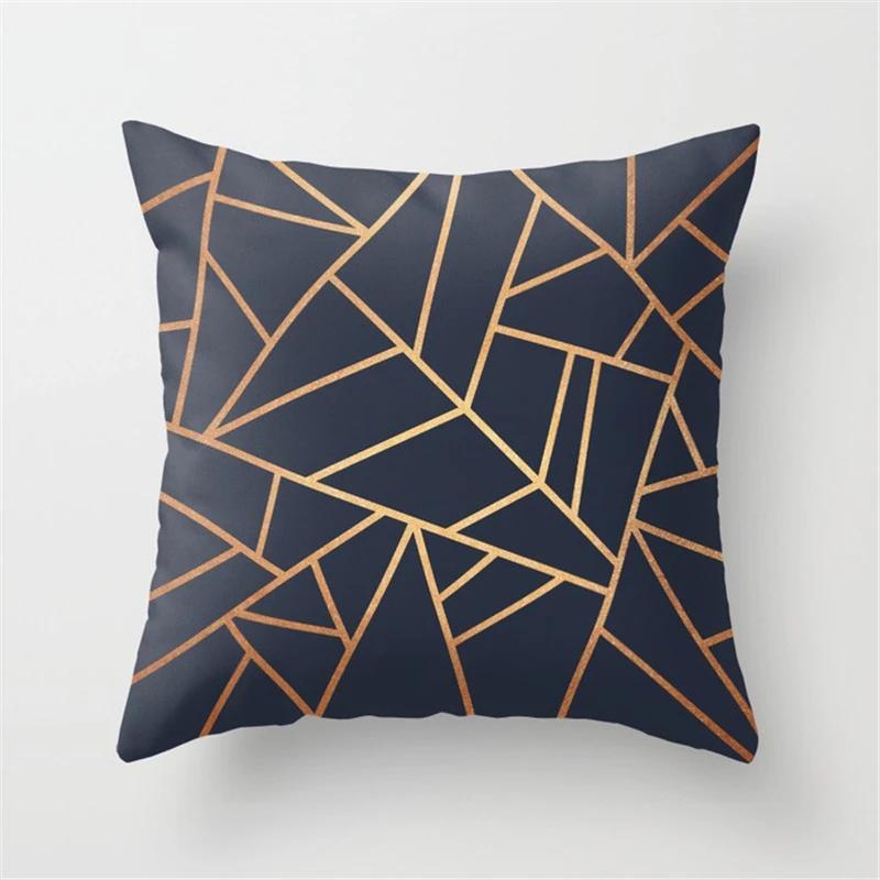 Nordic Geometric Cushion Cover Polyester Throw Pillows Covers Decorative Pillows 45X45Cm For Decoration Home Sofa Pillowcase New