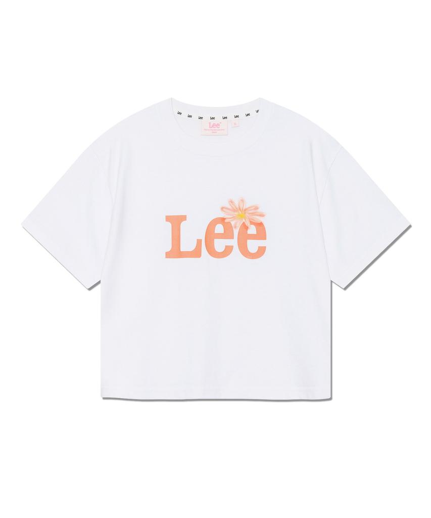 LEE Women Graphic Crop T-Shirt White