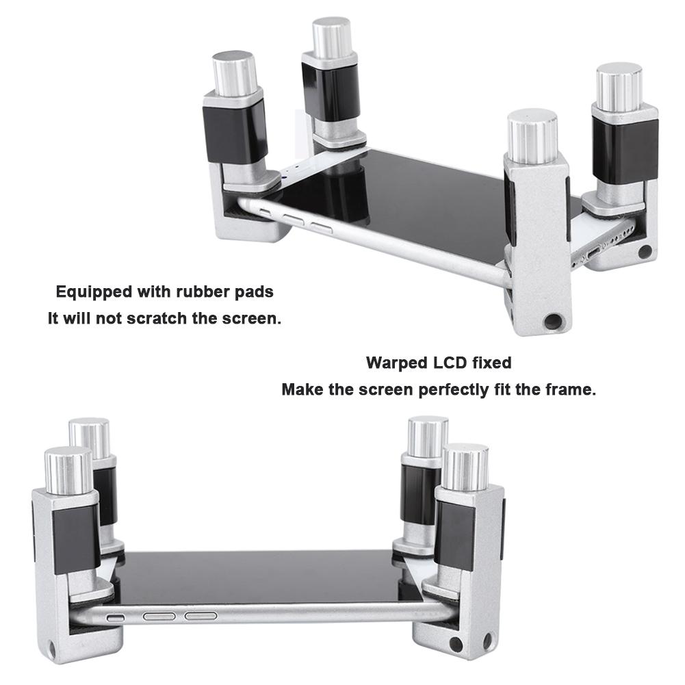 4PCS Universal Mobile Phone Screen Clip Aluminum Alloy Fixture Clamp Repair Tool