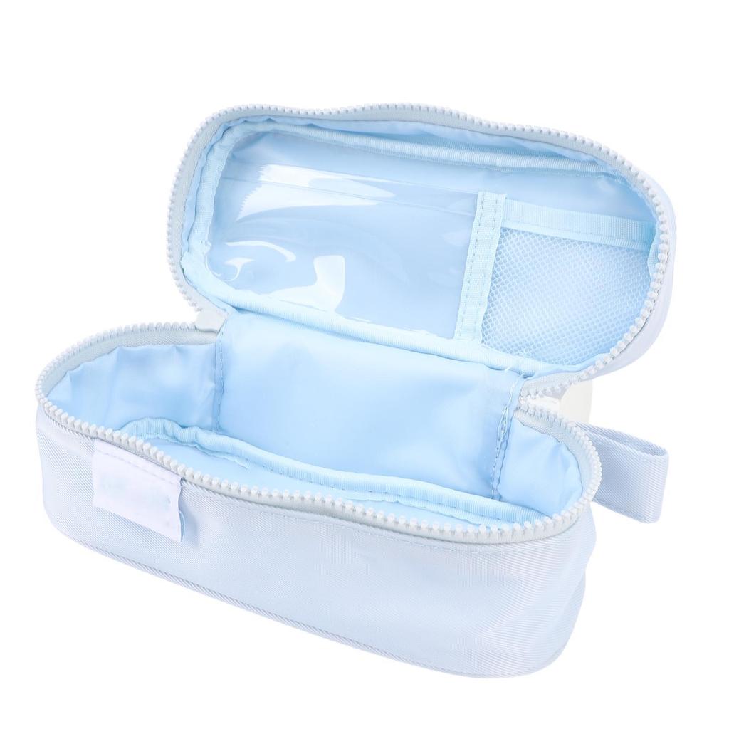 Large Capacity Flip Pen Bag Memory Fabric Vibrant Color Inner Pocket Pencil Holder for School Office Traveling