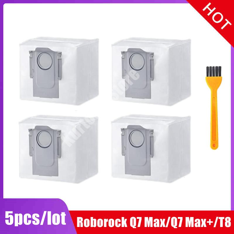 Dust Bag Accessories For XiaoMi Roborock S7 MaxV Ultra / Q5+ / Q7+ / Q7 Max+ / T8 Robot Vacuum Cleaner Dust Bin Spare Parts