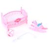 Doll Bed Trojan Horse Baby Room Miniature Play Scene Rekwizyty