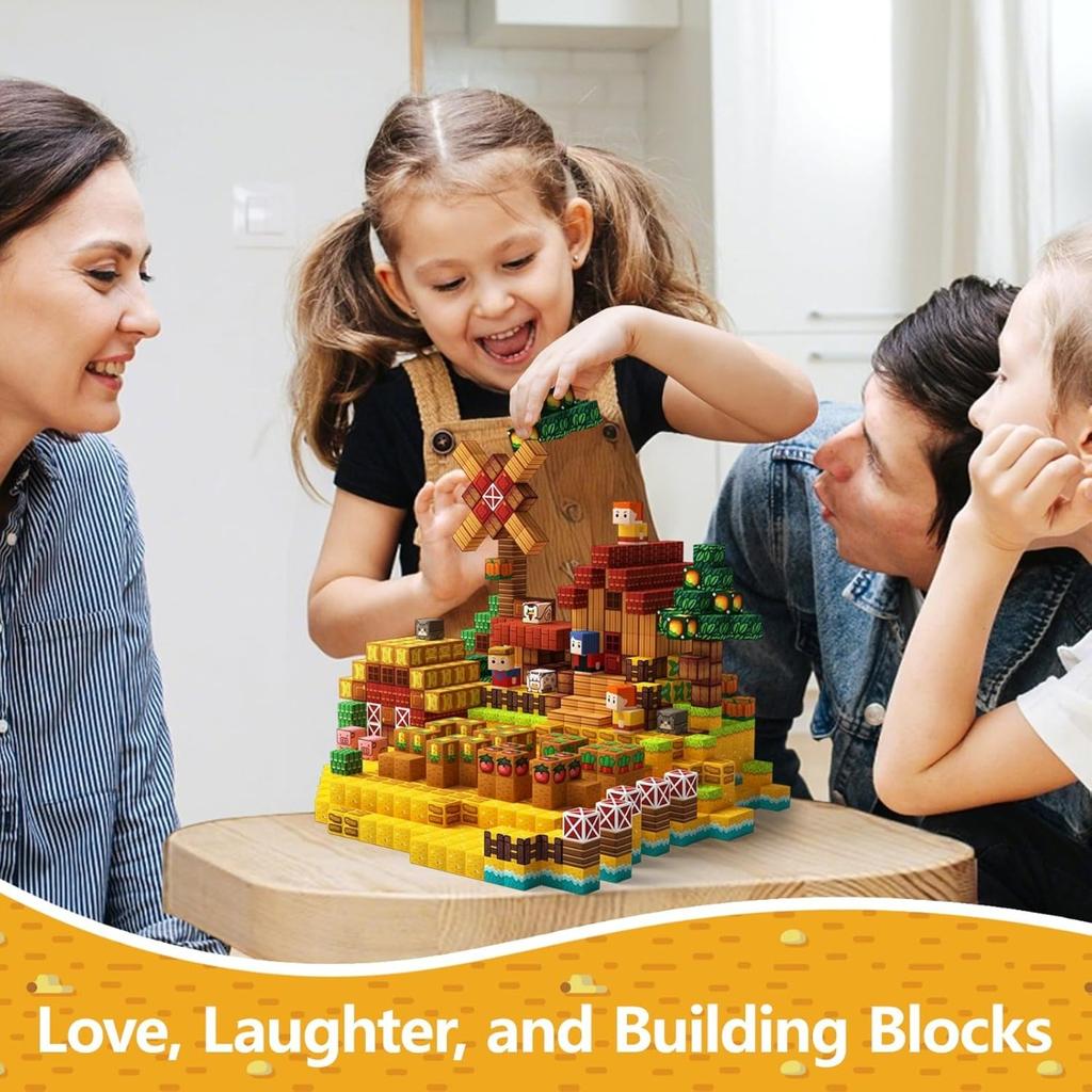Non-Toxic New Magnetic Building Blocks Magnet Cube Pixel Style Brick Toy Storage Box Lid Can Hold Figures Toys Children Gift