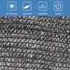 Shade Cloth Cover wtih 16pcs Clips 50% Sunblock Sun Mesh UV Net Garden Shade Cloth Cover 6 x 20FT Black Sun Net for Plant Greenhouse Garden Farm Yard