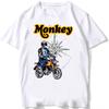 Monkey 125 Mini Hond Adventure Motorcycle Rider Tshirt Summer Unisex Short Sleeve White Casual Top Funny Cool Boy Moto Riding Tees