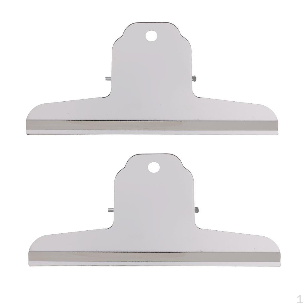 

Большие канцелярские зажимы/Металлические зажимы-клипсы для рукоделия, пакетов для еды, рисунков, файлов, 2 шт.